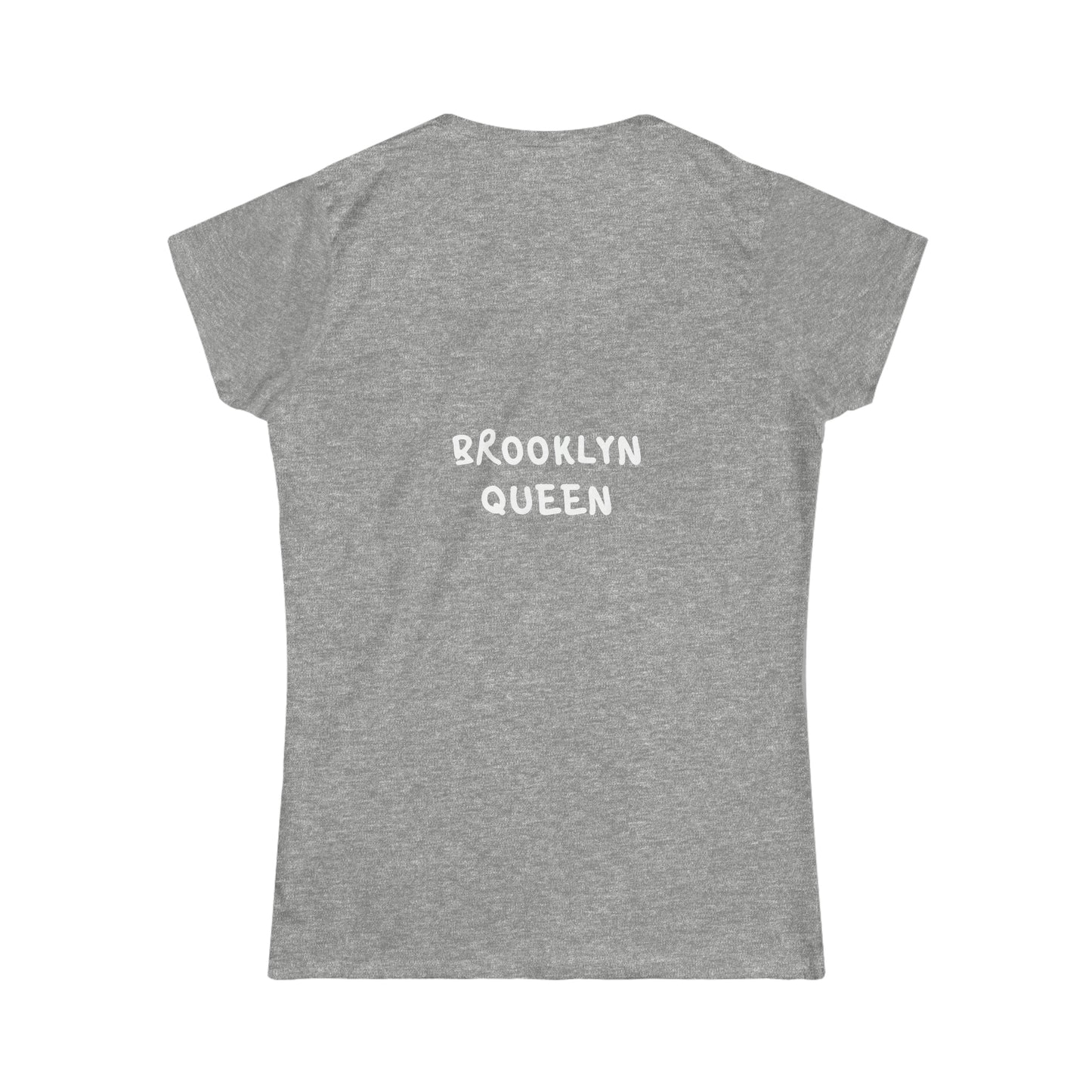 Brooklyn Queen Map Face Dk Women's Soft style Tee