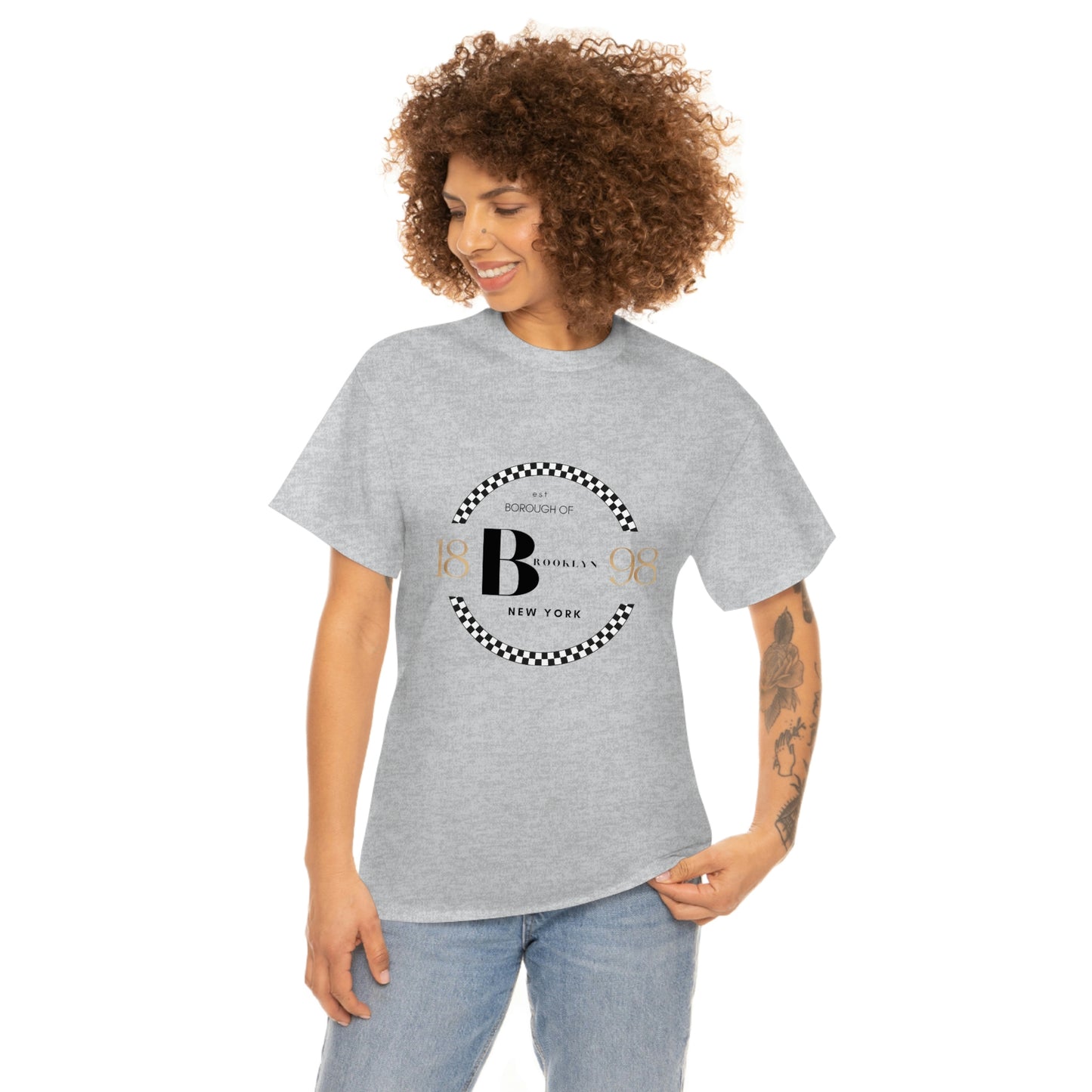 Brooklyn EST 1898 Elegant Unisex Heavy Cotton Tee