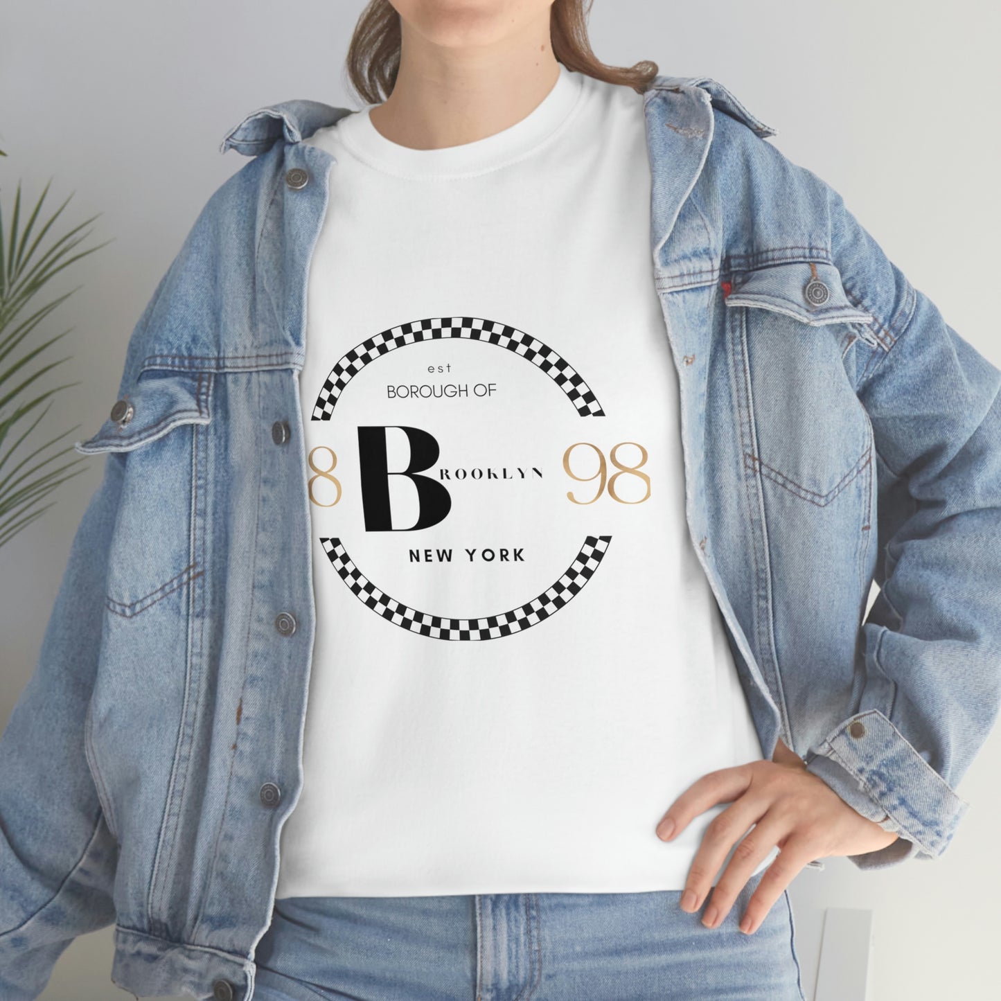 Brooklyn EST 1898 Elegant Unisex Heavy Cotton Tee