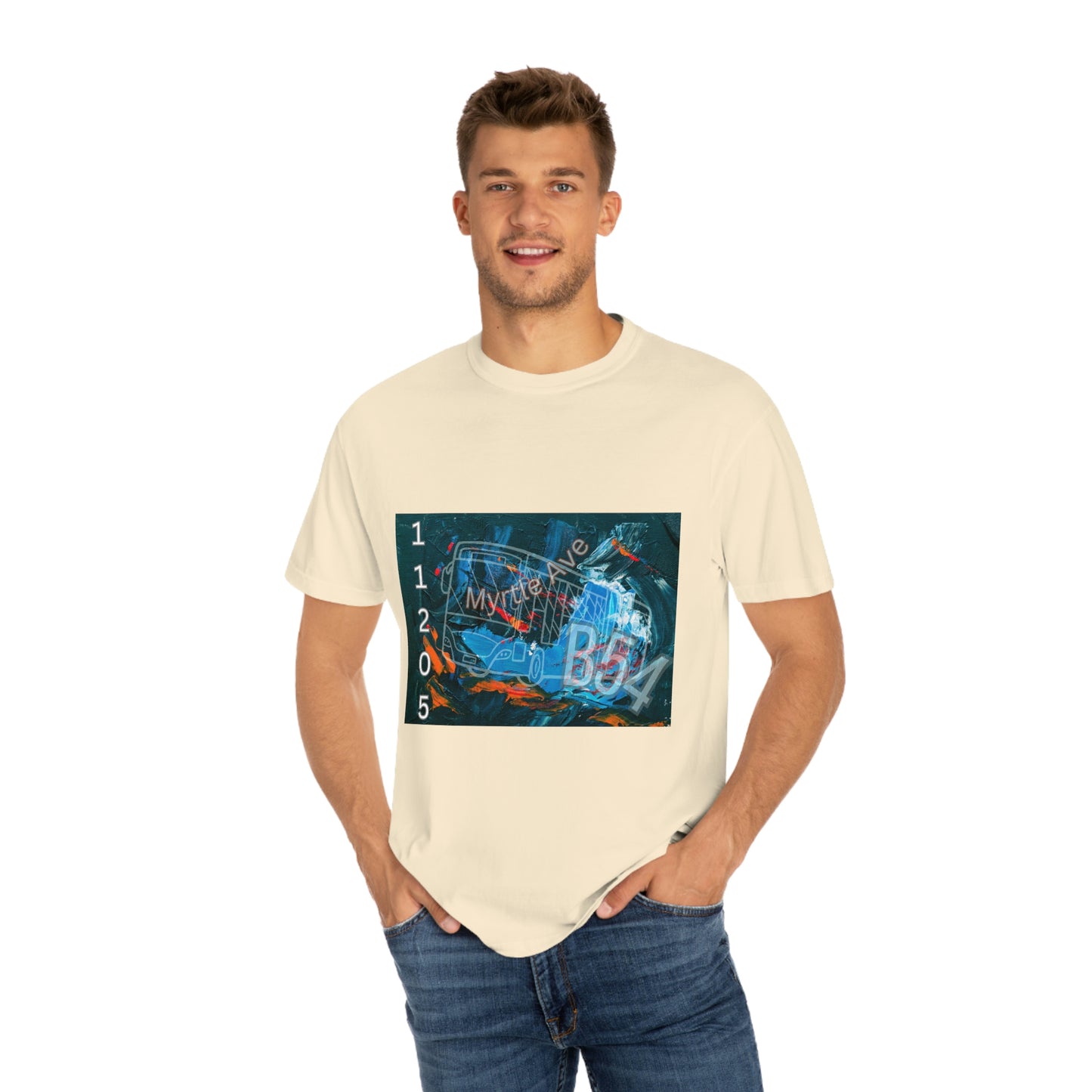 zip code 11205 B54 Unisex Garment-Dyed T-shirt