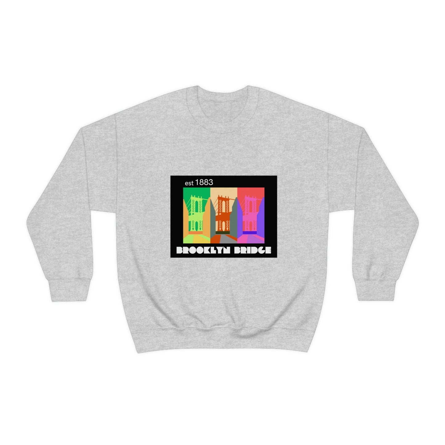 Brooklyn Bridge est 1883 Unisex Heavy Blend™ Crewneck Sweatshirt