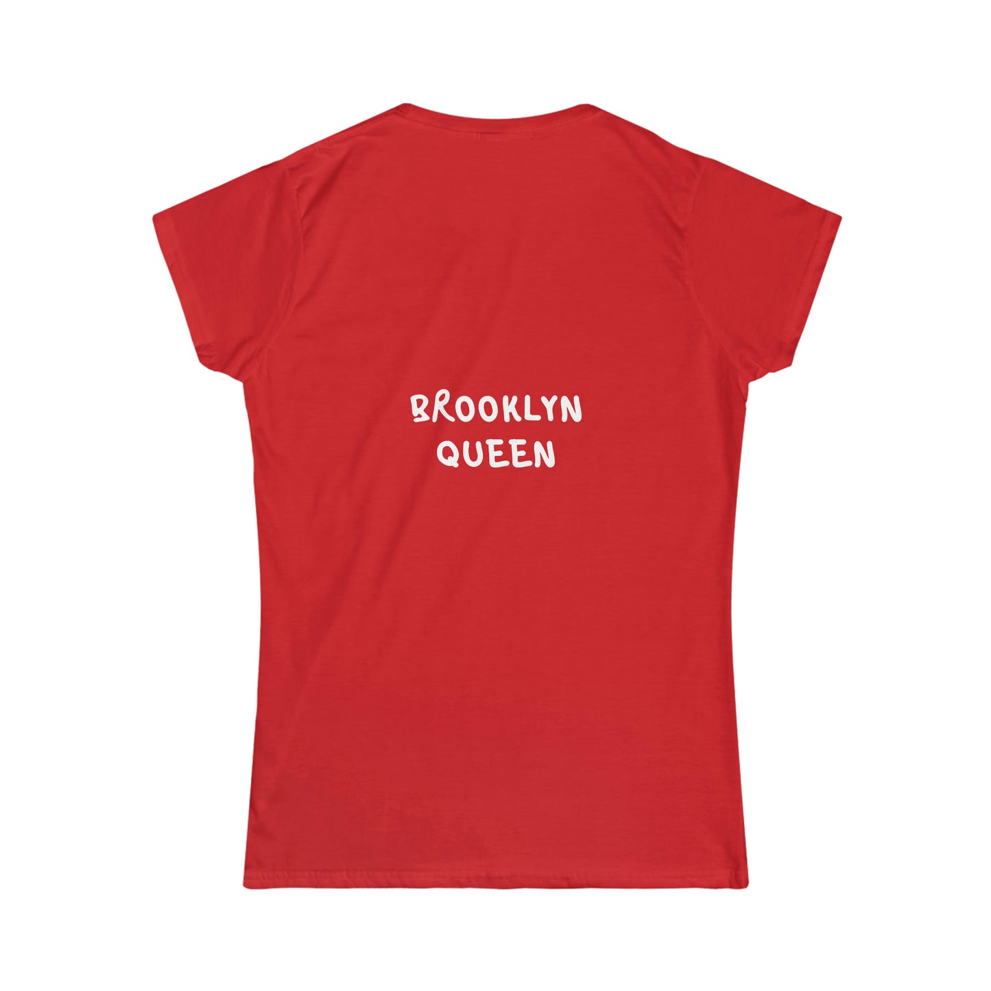 Brooklyn Queen Map Face Dk Women's Soft style Tee