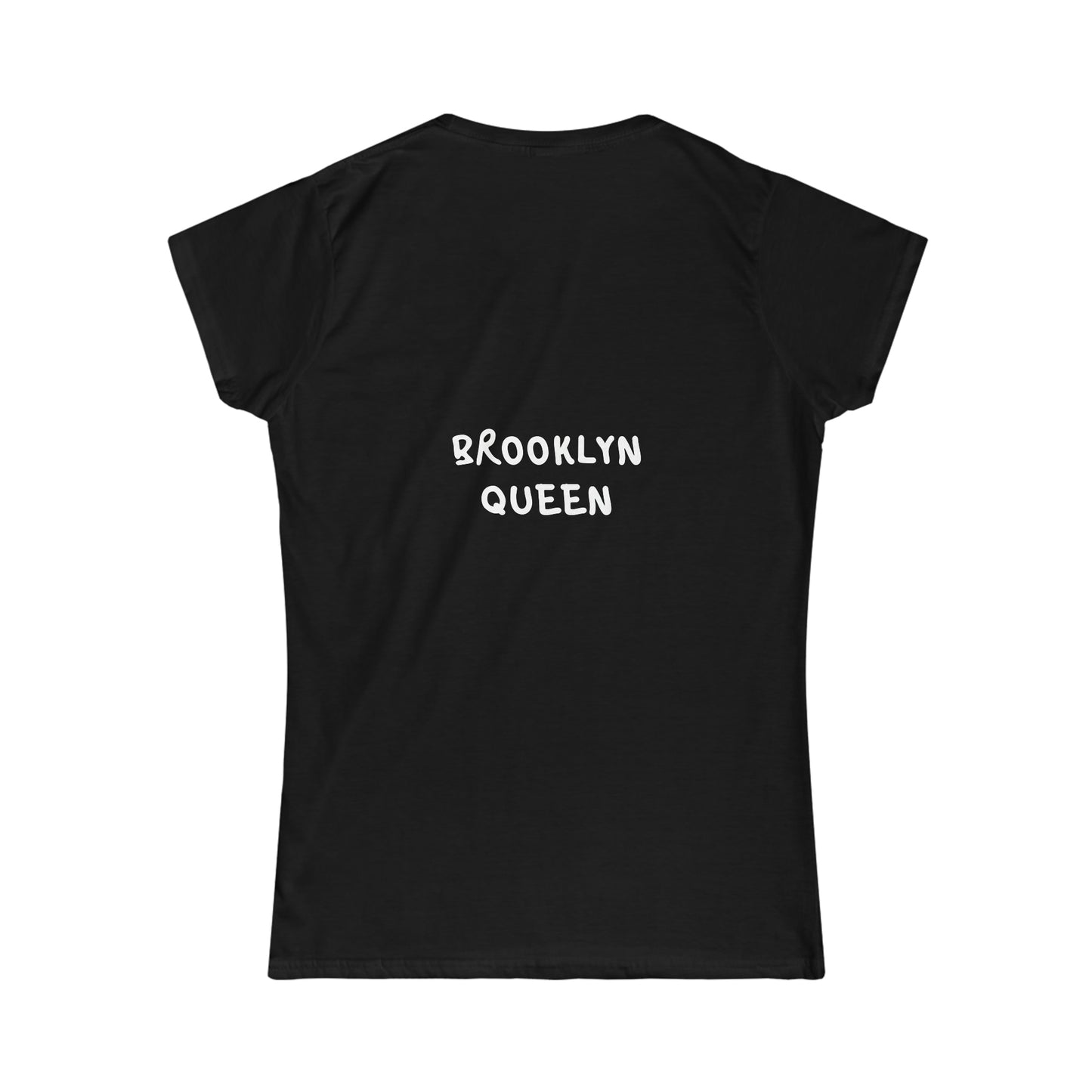 Brooklyn Queen Map Face Dk Women's Soft style Tee