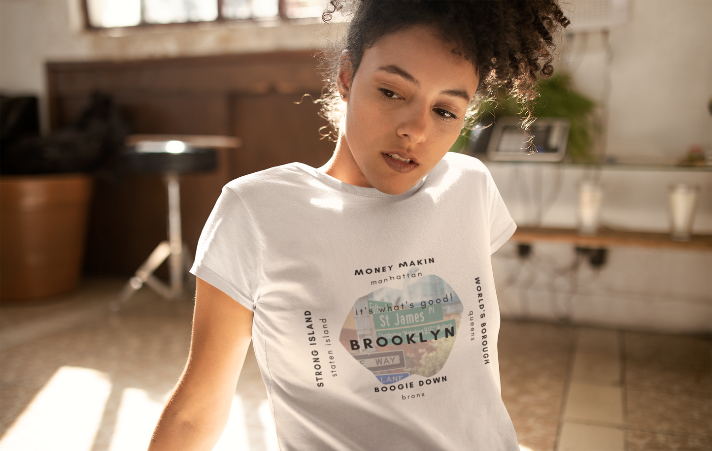 New York Boroughs Shout Out Women's Soft style Tee